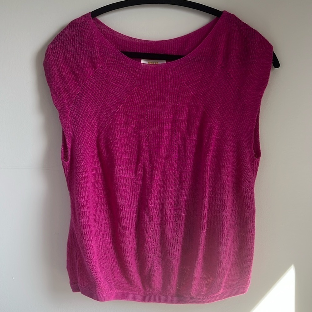 EUC Anthropologie Maeve Knit Pink Top XS​​​​